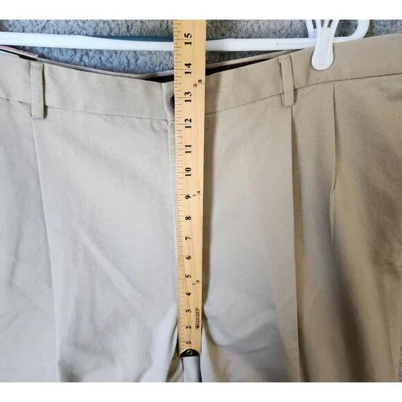 NEW Haggar Work To Weekend Classic Fit No Iron Khaki Dress Pants Size 40 x 34 - Picture 11 of 16